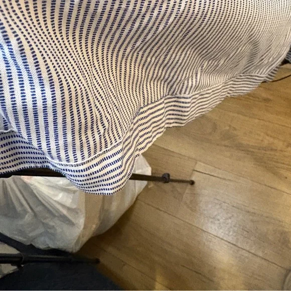 NWT Japna Blue & White Striped Boho Romper Embroidered Summer Festival Jumper - Picture 8 of 8